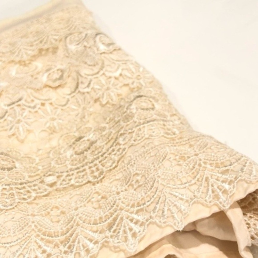 San Souci Ivory Lace Shorts Large New - Picture 14 of 16